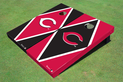 Cincinnati Reds C Alternating Diamond Cornhole Boards