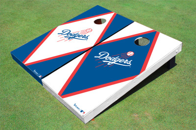 Los Angeles Dodgers Ball Alternating Diamond Cornhole Boards