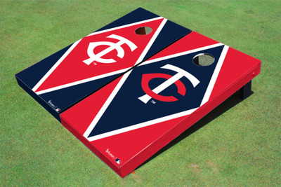 Minnesota Twins TC Alternating Diamond Cornhole Boards