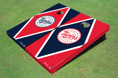 Minnesota Twins Club Alternating Diamond Cornhole Boards