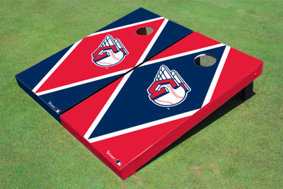 Cleveland Guardians Ball Alternating Diamond Cornhole Boards
