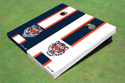 Detroit Tigers Tiger Alternating Long Stripe Cornhole Boards