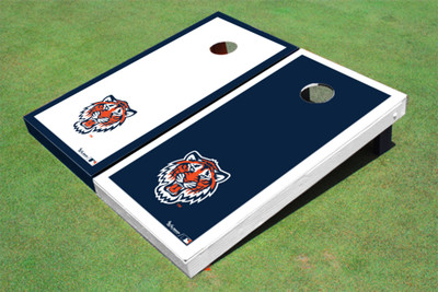 Detroit Tigers Tiger Alternating Border Cornhole Boards