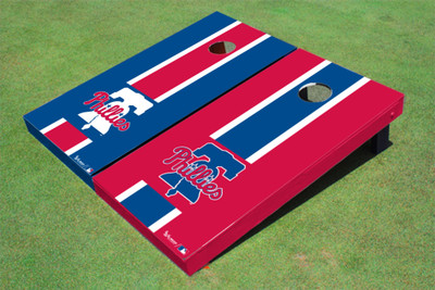 Philadelphia Phillies Bell Alternating Long Stripe Cornhole Boards
