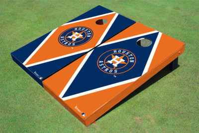 Houston Astros Wordmark Alternating Diamond Cornhole Boards