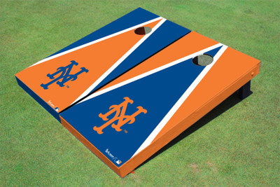 New York Mets NY Alternating Triangle Cornhole Boards