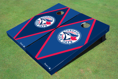 Toronto Blue Jays Circle Alternating Diamond Cornhole Boards