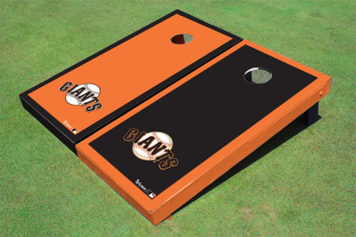 San Francisco Giants Ball Alternating Border Cornhole Boards San Francisco Giants Ball Alternating Border Cornhole Boards