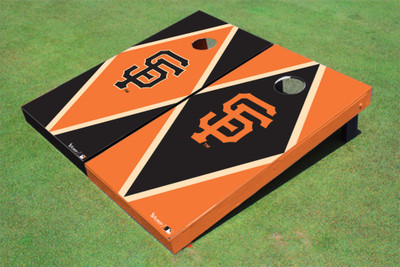 San Francisco Giants SF Alternating Diamond Cornhole Boards San Francisco Giants SF Alternating Diamond Cornhole Boards