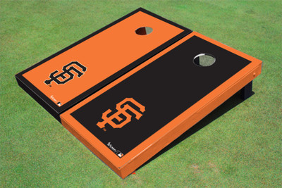 San Francisco Giants SF Alternating Border Cornhole Boards