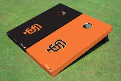 San Francisco Giants SF Alternating Solid Cornhole Boards