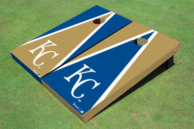Kansas City Royals KC Alternating Triangle Cornhole Boards
