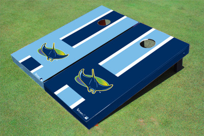 Tampa Bay Rays Alternating Long Stripe Cornhole Boards
