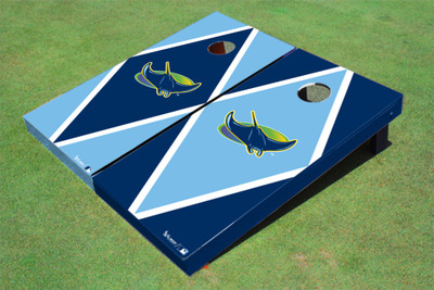 Tampa Bay Rays Alternating Diamond Cornhole Boards