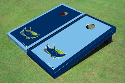 Tampa Bay Rays Alternating Border Cornhole Boards