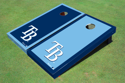 Tampa Bay Rays TB Alternating Border Cornhole Boards