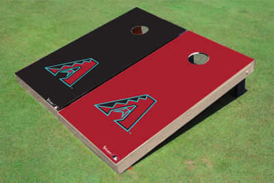Arizona Diamondbacks A Alternating Solid Cornhole Boards