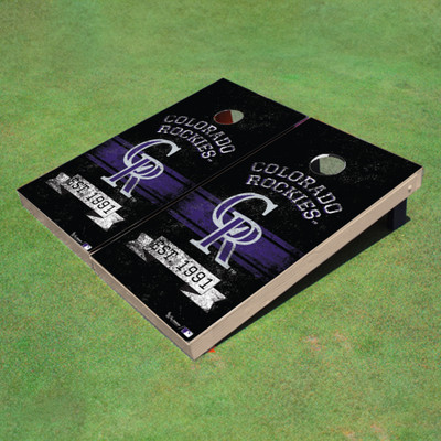 Colorado Rockies CR EST Cornhole Boards