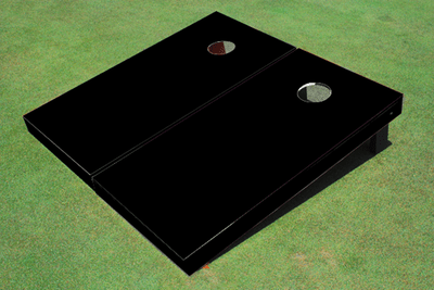 Solid Black Cornhole Boards