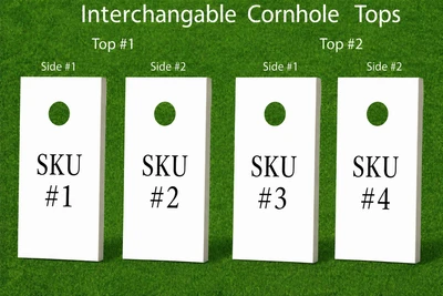 Interchangeable Cornhole Tops - House Divided - Mix And Match ALL and ANY Designs In Our Shop.