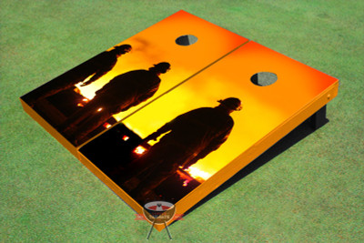 Fire Fighters Trio Custom Cornhole Board Fire Fighters Trio Custom Cornhole Board