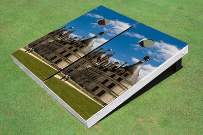 Chateau Castle #2 Custom Cornhole Board Chateau Castle #2 Custom Cornhole Board