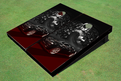 Camaro Black Custom Cornhole Board Camaro Black Custom Cornhole Board