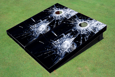Broken Glass Custom Cornhole Board Broken Glass Custom Cornhole Board