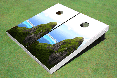 Bora Bora Rock Custom Cornhole Board Bora Bora Rock Custom Cornhole Board