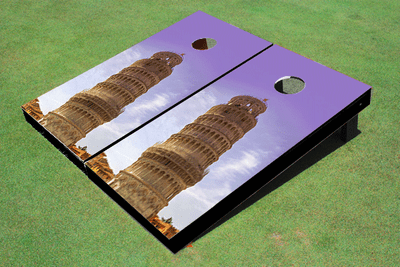 Leaning Tower Of Pisa Custom Cornhole Board Leaning Tower Of Pisa Custom Cornhole Board