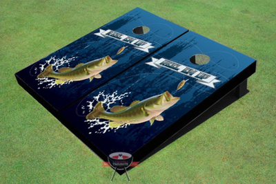 Custom Corn Hole Reel-Em Up Graphic Cornhole Boards Custom Corn Hole Reel-Em Up Graphic Cornhole Boards