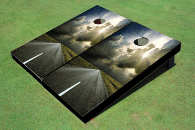 Opened Road Cornhole Board Set