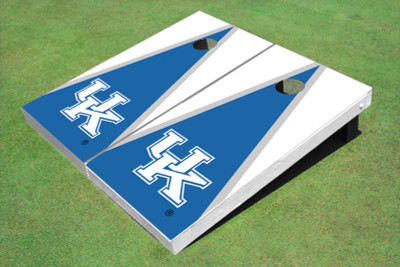 University Of Kentucky Blue And White Matching Triangle Cornhole Boards