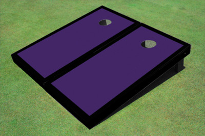 Purple And Black Matching Border Custom Cornhole Board Purple And Black Matching Border Custom Cornhole Board