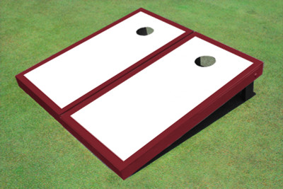 White And Maroon Matching Border Set White And Maroon Matching Border Set