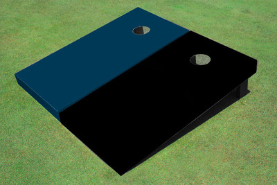 Solid Navy And Black Cornhole Set