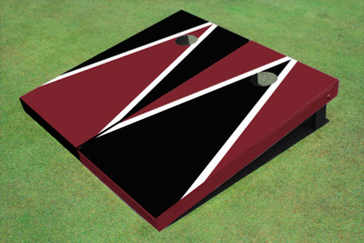 Maroon And Black Alternating Triangle Set Maroon And Black Alternating Triangle Set