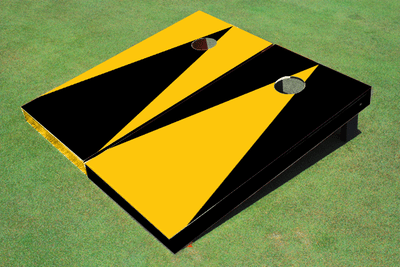 Yellow And Black Alternating No Stripe Triangle Set Yellow And Black Alternating No Stripe Triangle Set