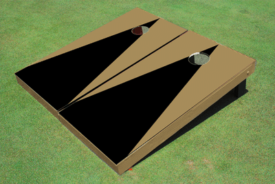 Black And Dark Gold Matching No Stripe Triangle Set Black And Dark Gold Matching No Stripe Triangle Set