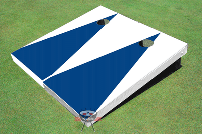 Royal And White Matching No Stripe Triangle Set Royal And White Matching No Stripe Triangle Set