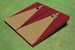 Dark Gold And Maroon Matching Triangle No Stripe Custom Cornhole Board Dark Gold And Maroon Matching Triangle No Stripe Custom Cornhole Board