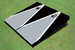 Gray And Black Matching Triangle Custom Cornhole Board Gray And Black Matching Triangle Custom Cornhole Board
