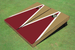 Maroon And Dark Gold Matching Triangle Custom Cornhole Board Maroon And Dark Gold Matching Triangle Custom Cornhole Board