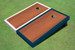 Rosewood Stained Center White And Navy Border Cornhole Board Rosewood Stained Center White And Navy Border Cornhole Board