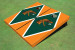 Florida Agricultural & Mechanical University Green And Orange Matching Diamond Cornhole Boards