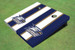Georgia Southern University Head Logo Alternating Long Stripe Cornhole Boards