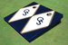 Georgia Southern University "GS" White And Blue Matching Diamond Custom Cornhole Board