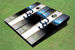 Georgia Southern University "GS" Field Long Strip Matching White Custom Cornhole Board
