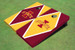 Iowa State University "I" Alternating Diamond Cornhole Boards Iowa State University "I" Alternating Diamond Cornhole Boards