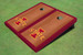 Iowa State University "I" Red Rosewood Matching Border Borders Cornhole Boards